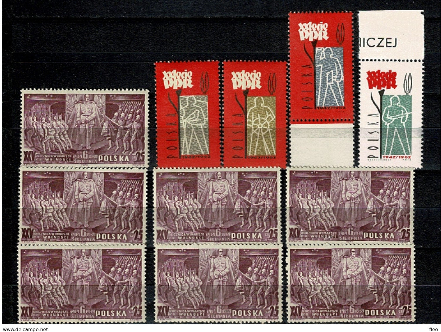 POLSKA  1939 LOT** 1962 &  - XXV Della Legione Polacca - Maresciallo Pilsudski - 25 (11 Stamps) - Nuevos