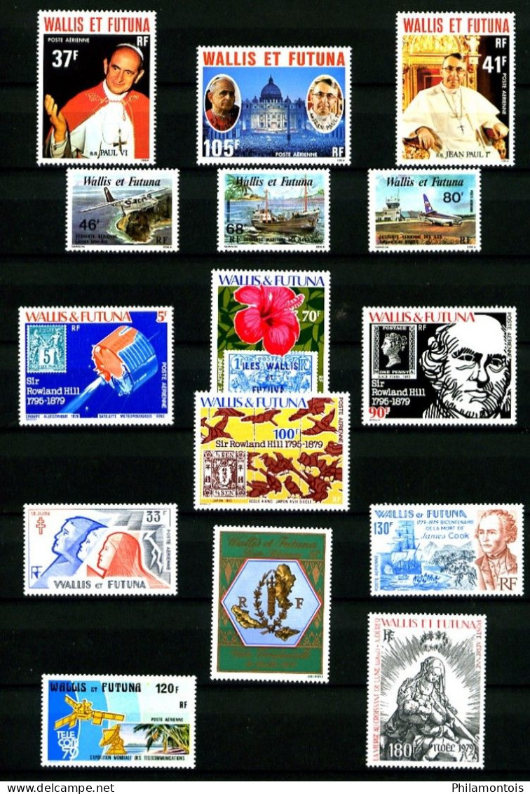 WALLIS - Année Complète PA 1979 - PA 86/100 - Complet 15 Timbres - Neufs N** - Très Beaux (certains Gomme Mate) - Full Years