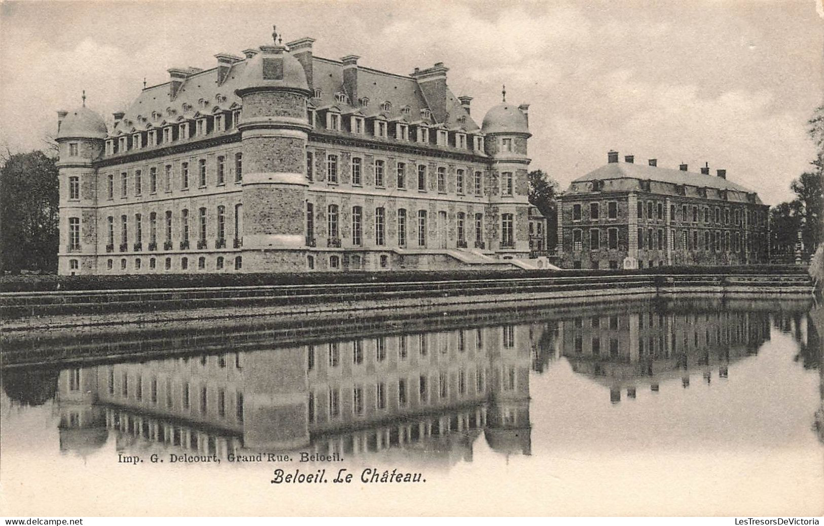 BELGIQUE - Imp G Delcourt - Vue Générale Sur Le Grand Rue Beloeil - Beloeil Le Château - Carte Postale Ancienne - Belöil