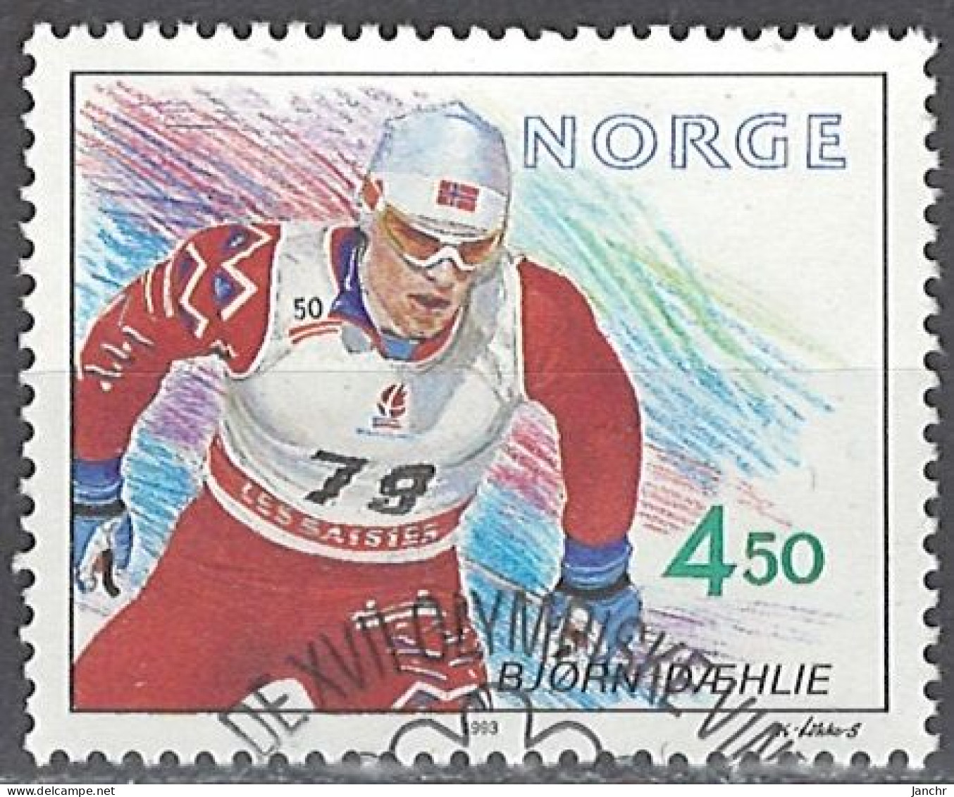 Norwegen Norway 1993. Mi.Nr. 1120, Used O - Oblitérés