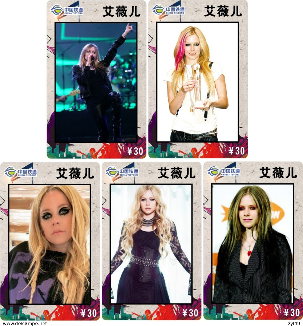 M14030 China phone cards Avril Lavigne 250pcs