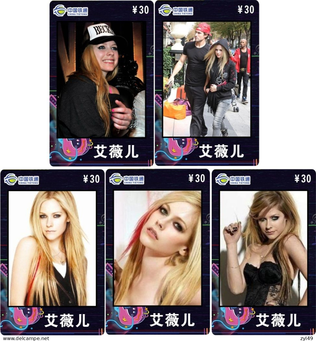 M14030 China phone cards Avril Lavigne 250pcs