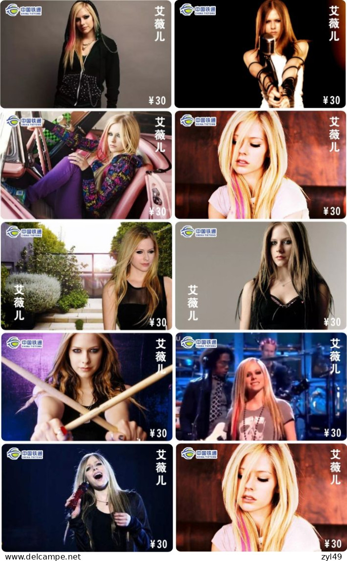 M14030 China phone cards Avril Lavigne 250pcs