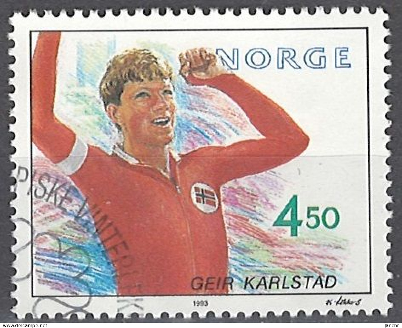 Norwegen Norway 1993. Mi.Nr. 1121, Used O - Gebraucht