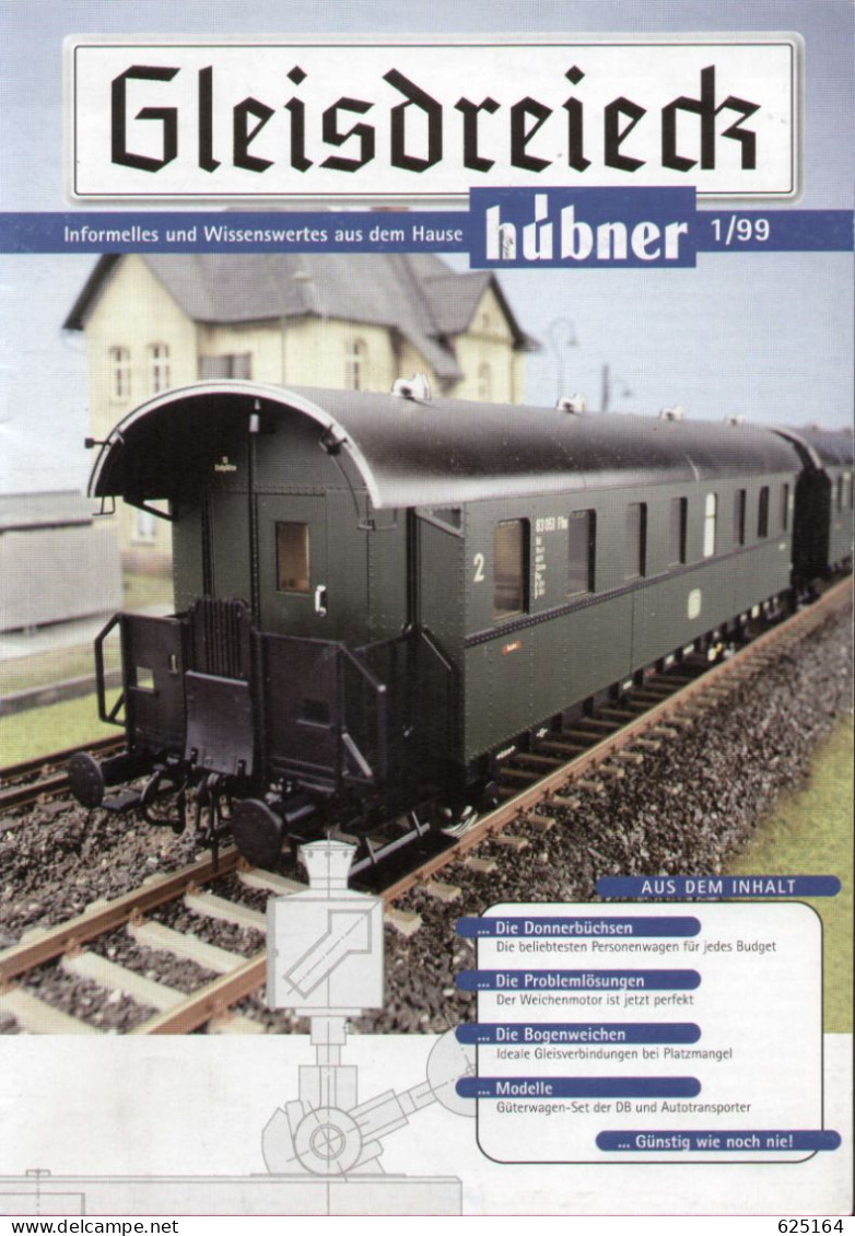 Catalogue HÜBNER 1999. 1 - Gleisdreiech - Spur 1  1:32 - Allemand