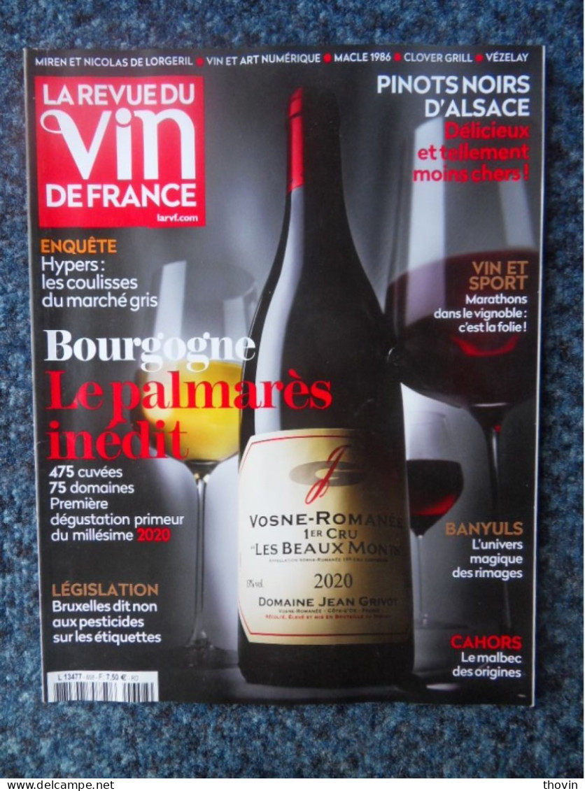 639-RVF LA REVUE DU VIN DE FRANCE N°658-mars 2022 - Küche & Wein