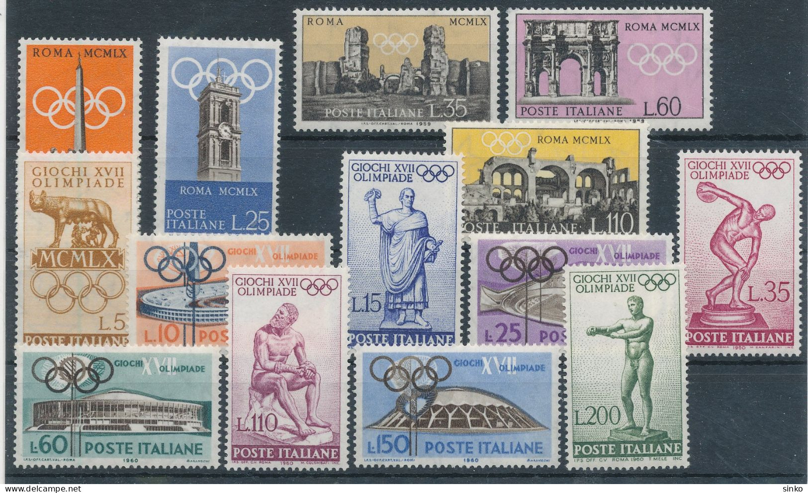 1959/60. Italy - Olympics - Verano 1960: Roma