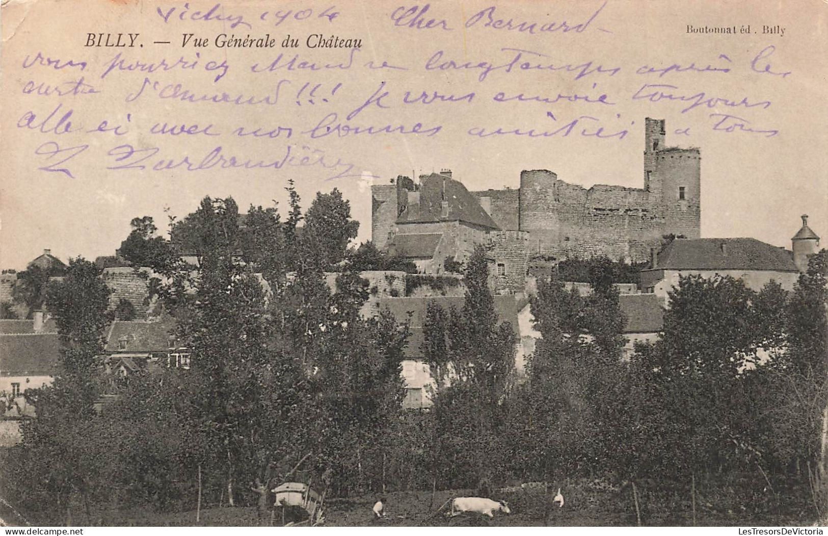 FRANCE - Billy - Vue Générale Du Château - Carte Postale Ancienne - Autres & Non Classés