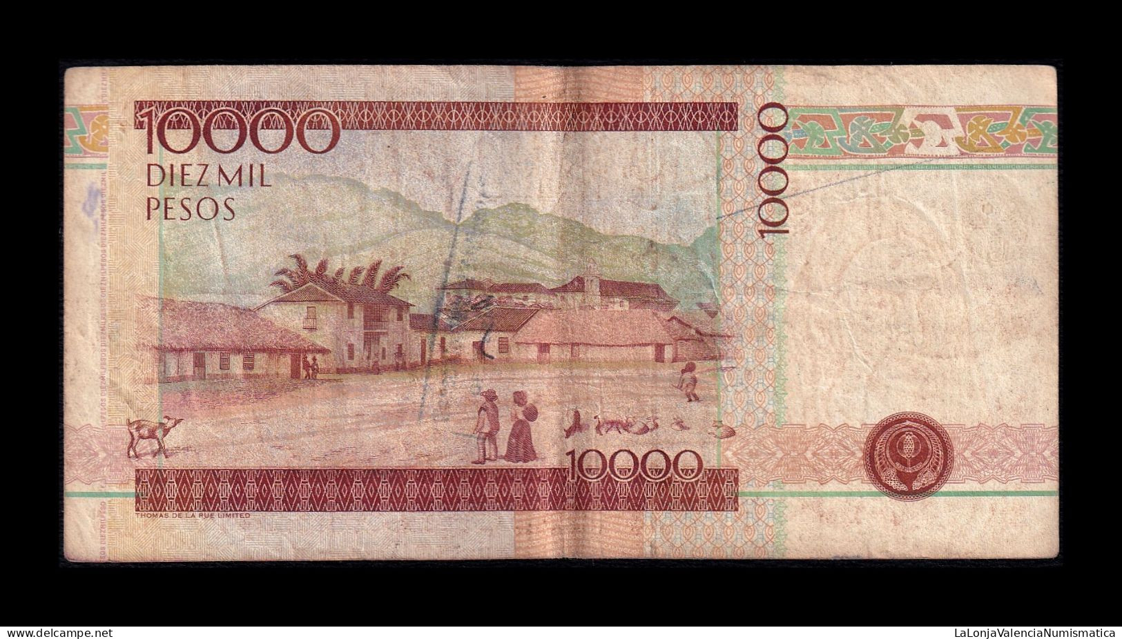 Colombia 10000 Pesos 1995 Pick 444a Bc/+ F/+ - Colombie