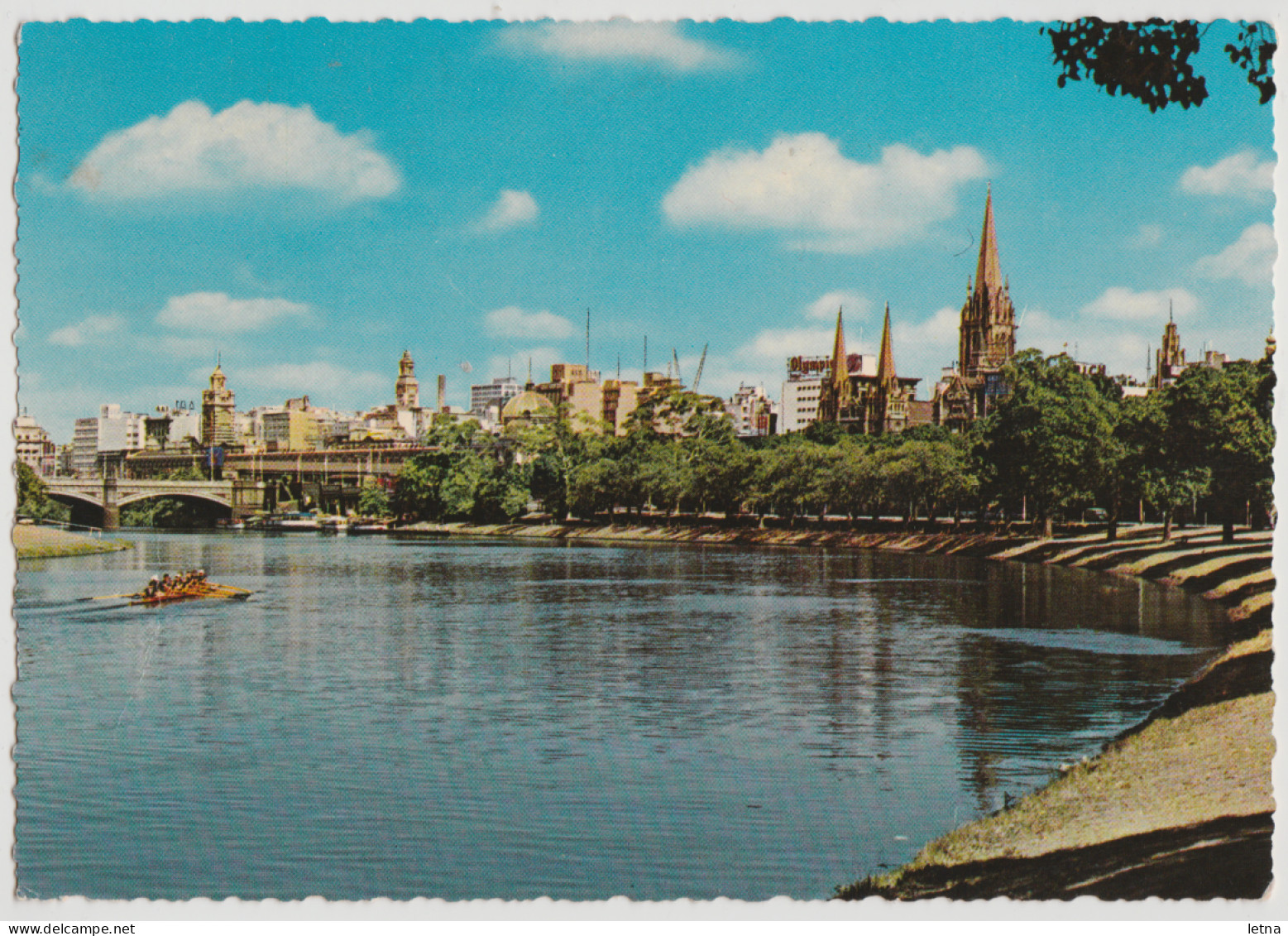 Australia VICTORIA VIC Yarra River MELBOURNE Skyline Engelander Kruger 796/11 Postcard C1960s - Melbourne