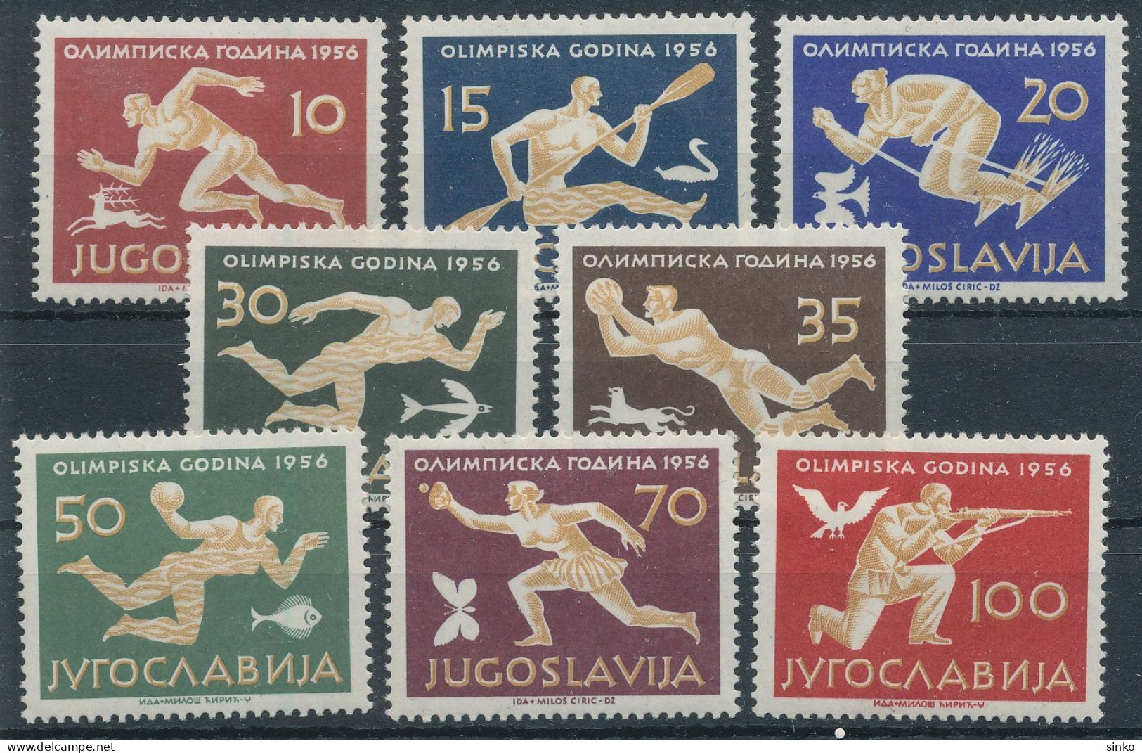 1956. Yugoslavia - Olympics - Ete 1956: Melbourne