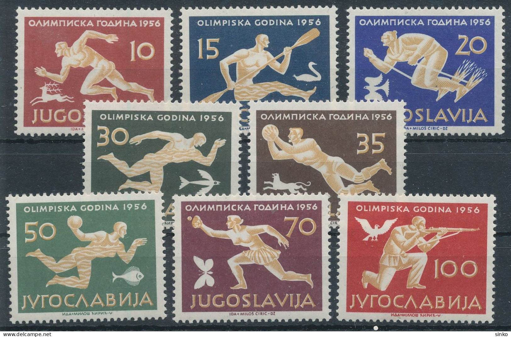 1956. Yugoslavia - Olympics - Verano 1956: Melbourne