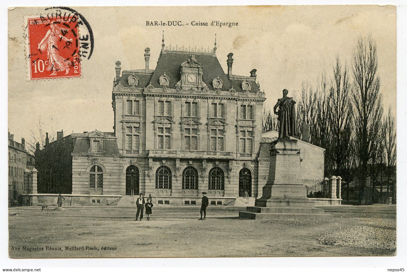 Banque Caisse D'Epargne.Bar Le Duc.Meuse.Lorraine.année 1909. - Banken