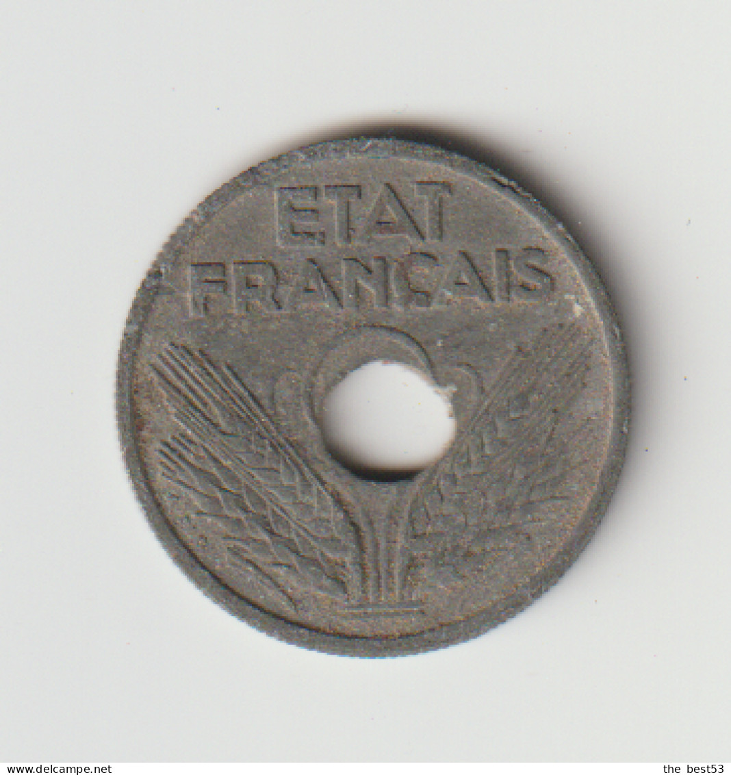 France  -  Etat Français -  10 Centimes  1941  Zg  -  TB+  -  Trou Décentré - 10 Centimes