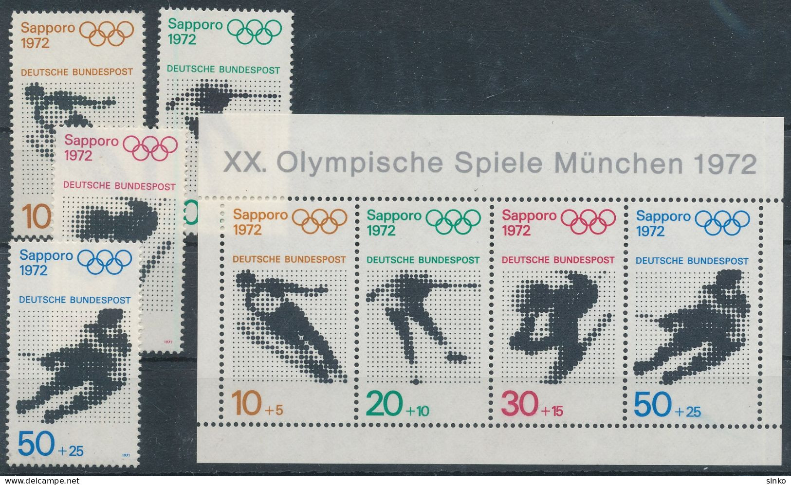 1971. German Federal Republic - Olympics - Invierno 1972: Sapporo