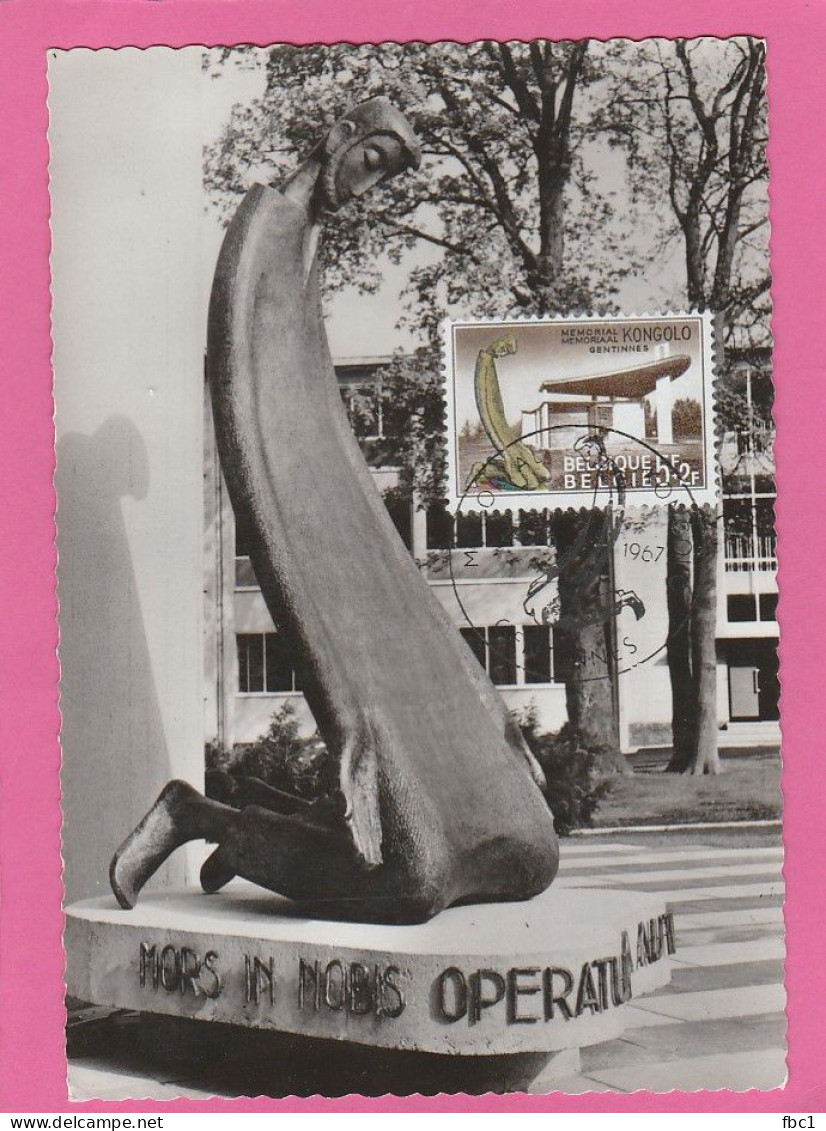 Carte Maximum - Belgique - 1967 - Gentinnes - Mémorial Kongolo - 1961-1970