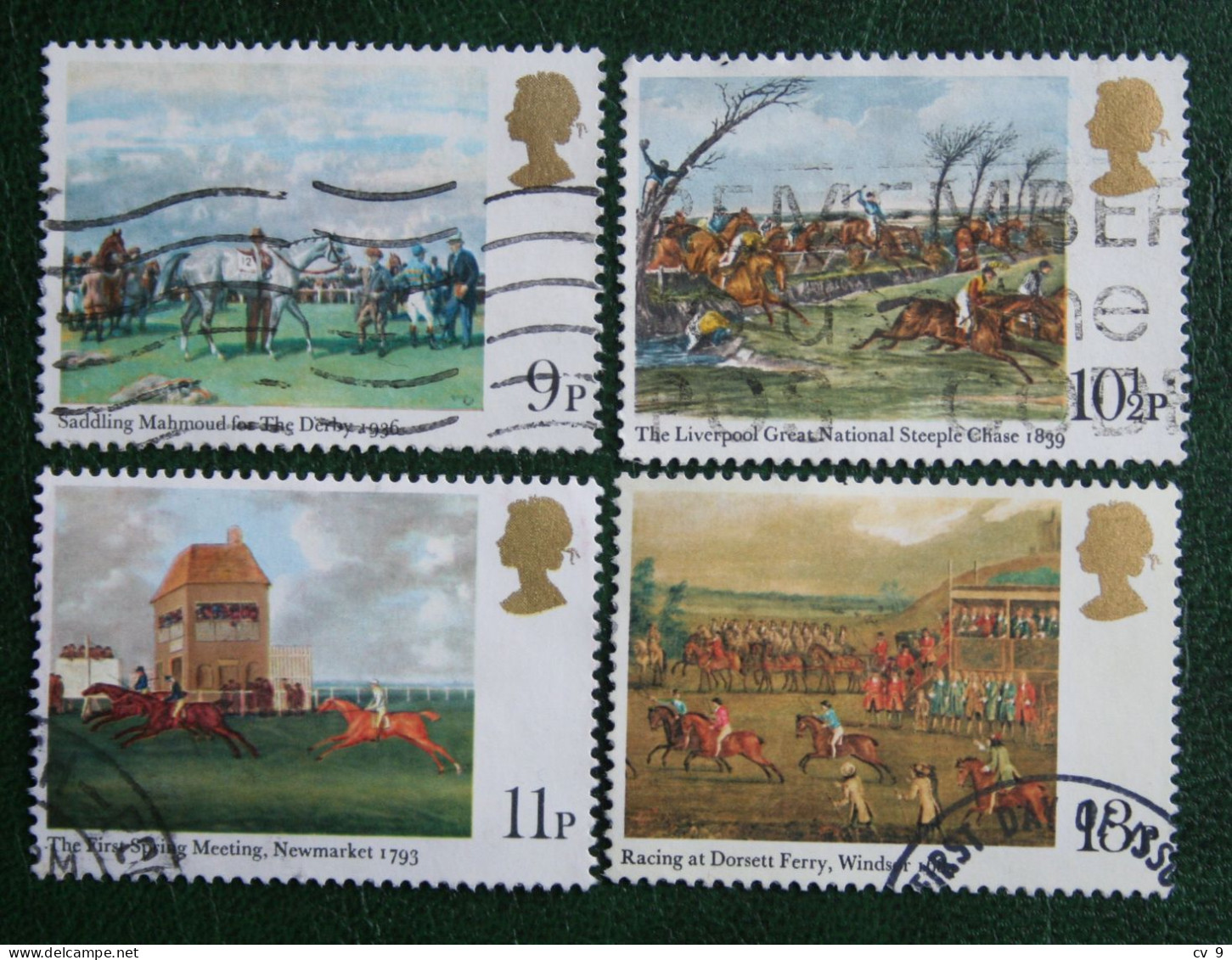 Horse Racing Pferde Paard Cheval (Mi 793-796) 1979 Used Gebruikt Oblitere ENGLAND GRANDE-BRETAGNE GB GREAT BRITAIN - Used Stamps