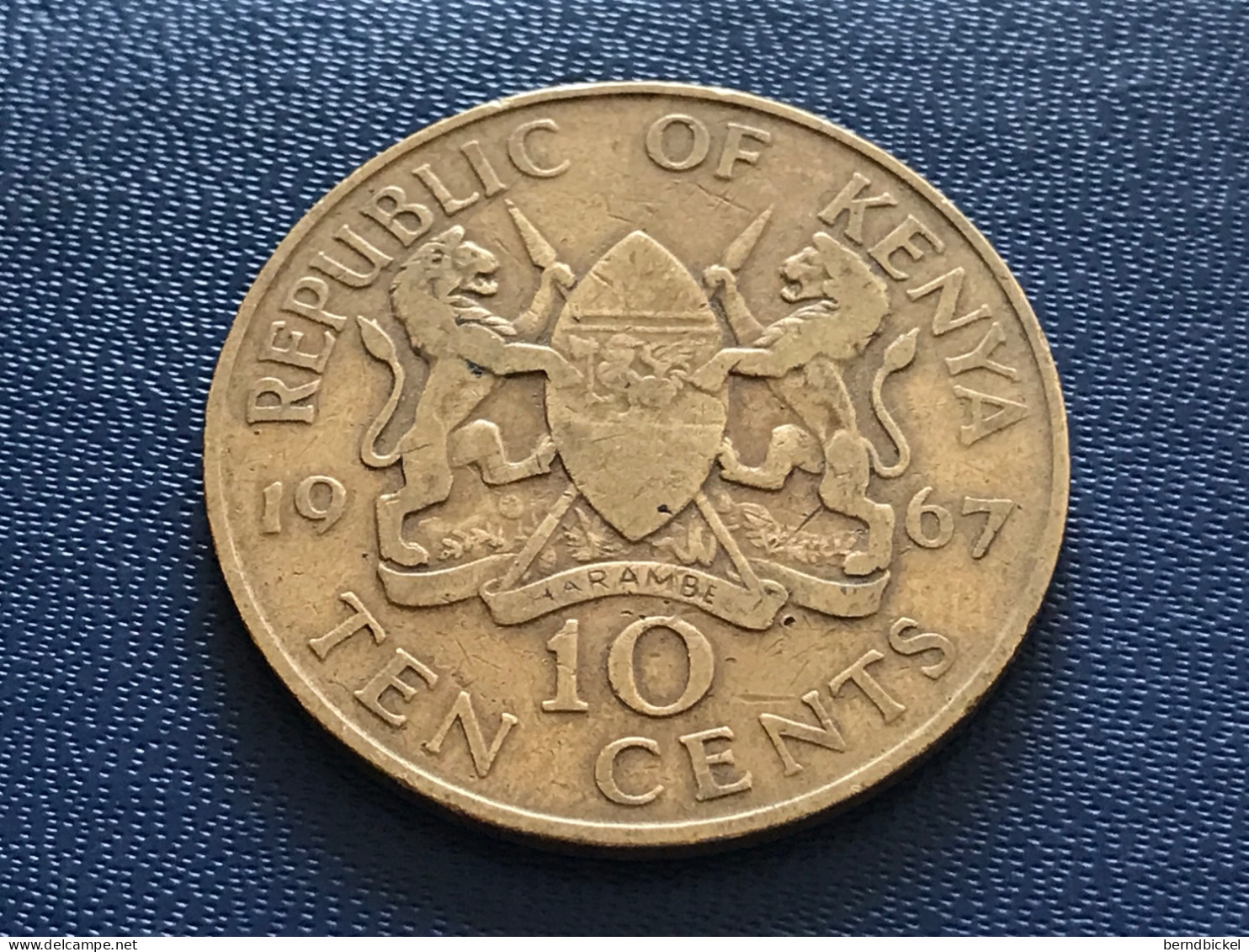 Münze Münzen Umlaufmünze Kenia 10 Cents 1967 - Kenya