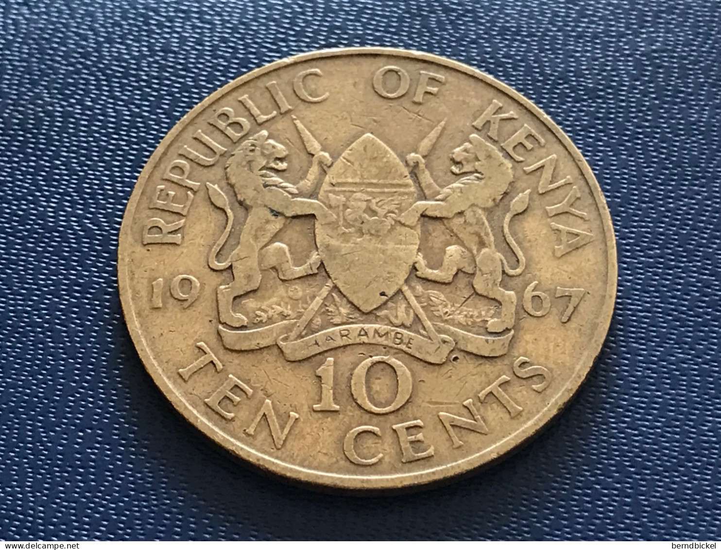 Münze Münzen Umlaufmünze Kenia 10 Cents 1967 - Kenia