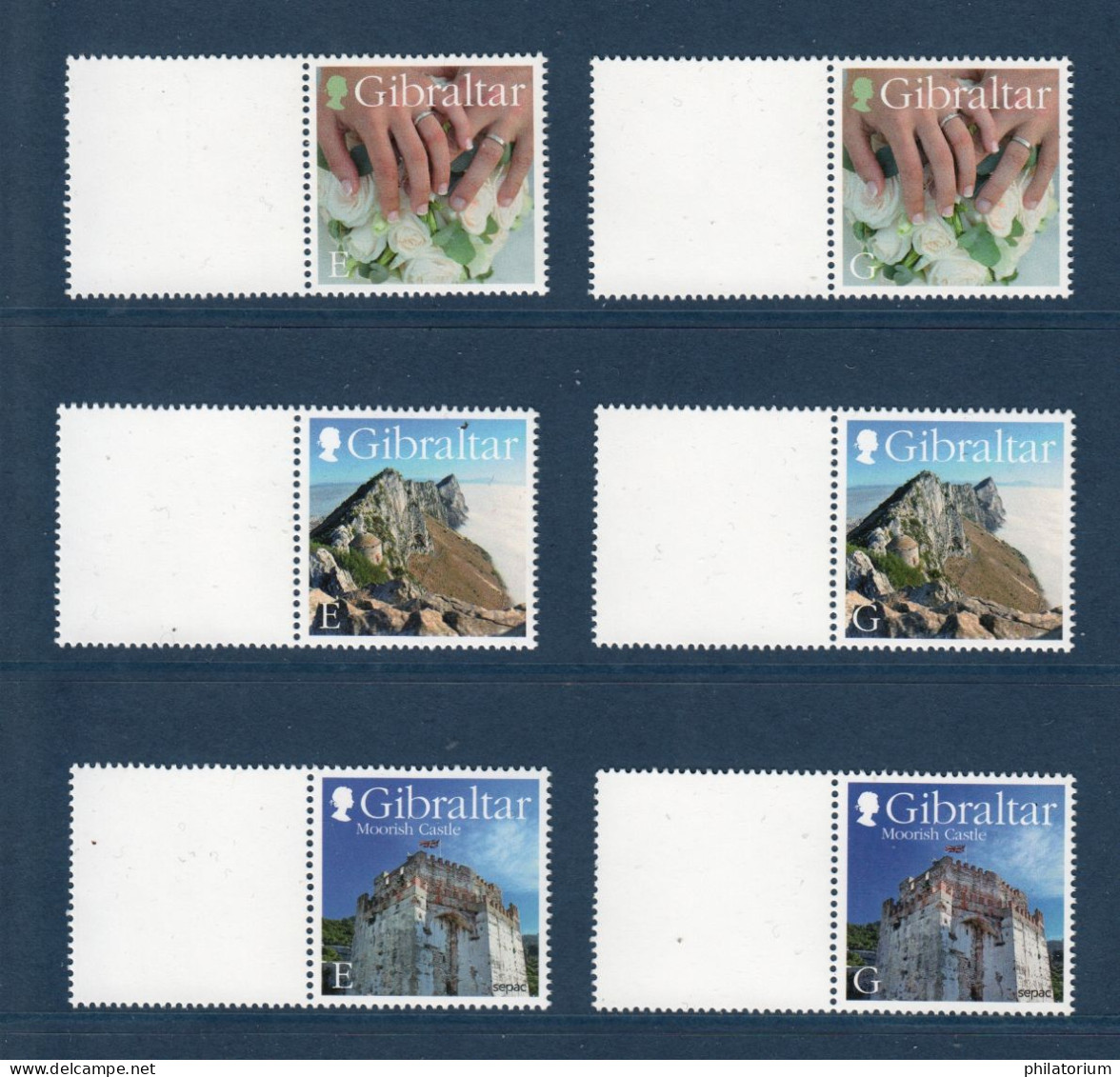 Gibraltar, **, Yv, Mi 1701, 1702, 1703, 1704, 1705, 1706, SG 1657 à 1662, Timbres Personnalisés (personnalisables) - Gibraltar