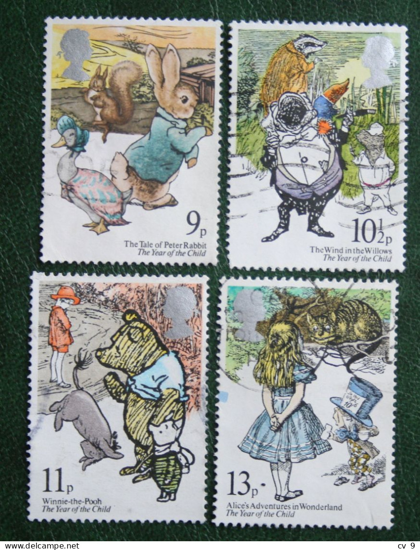 Year Child Peter Rabbit Winnie De Pooh Mi 797-800 1979 Used Gebruikt Oblitere ENGLAND GRANDE-BRETAGNE GB GREAT BRITAIN - Used Stamps