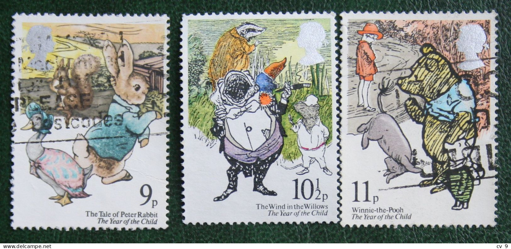 Year Child Peter Rabbit Winnie De Pooh Mi 797-799 1979 Used Gebruikt Oblitere ENGLAND GRANDE-BRETAGNE GB GREAT BRITAIN - Oblitérés