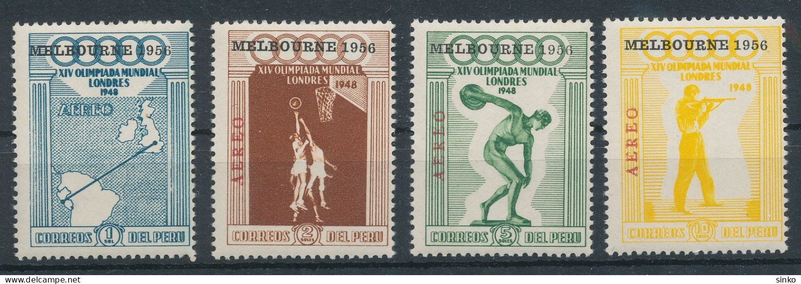 1956. Peru - Olympics - Estate 1956: Melbourne