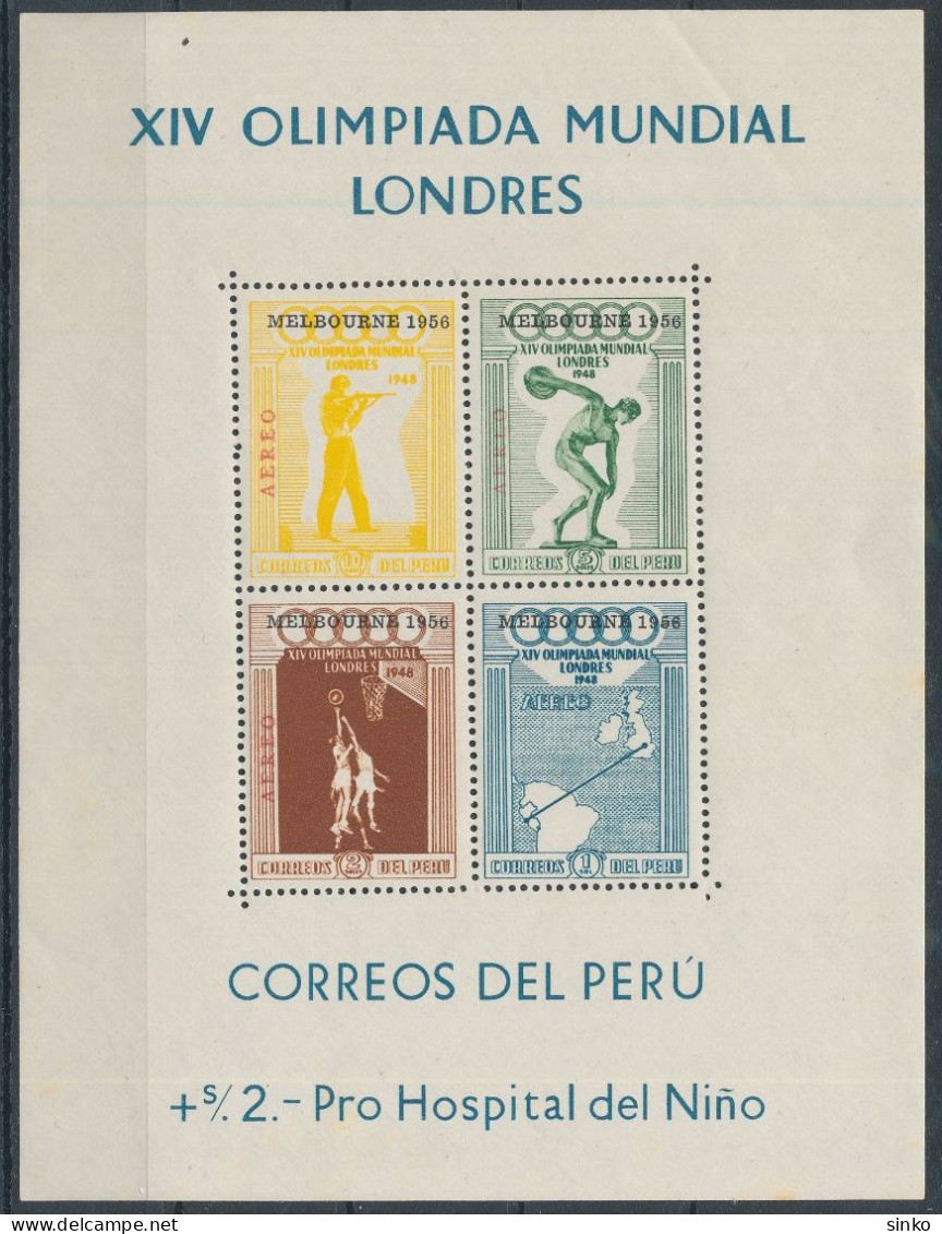 1957. Peru - Olympics - Estate 1956: Melbourne
