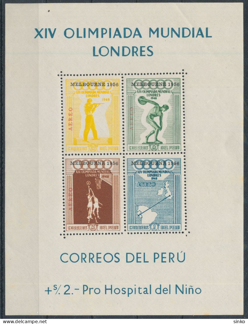 1957. Peru - Olympics - Verano 1956: Melbourne