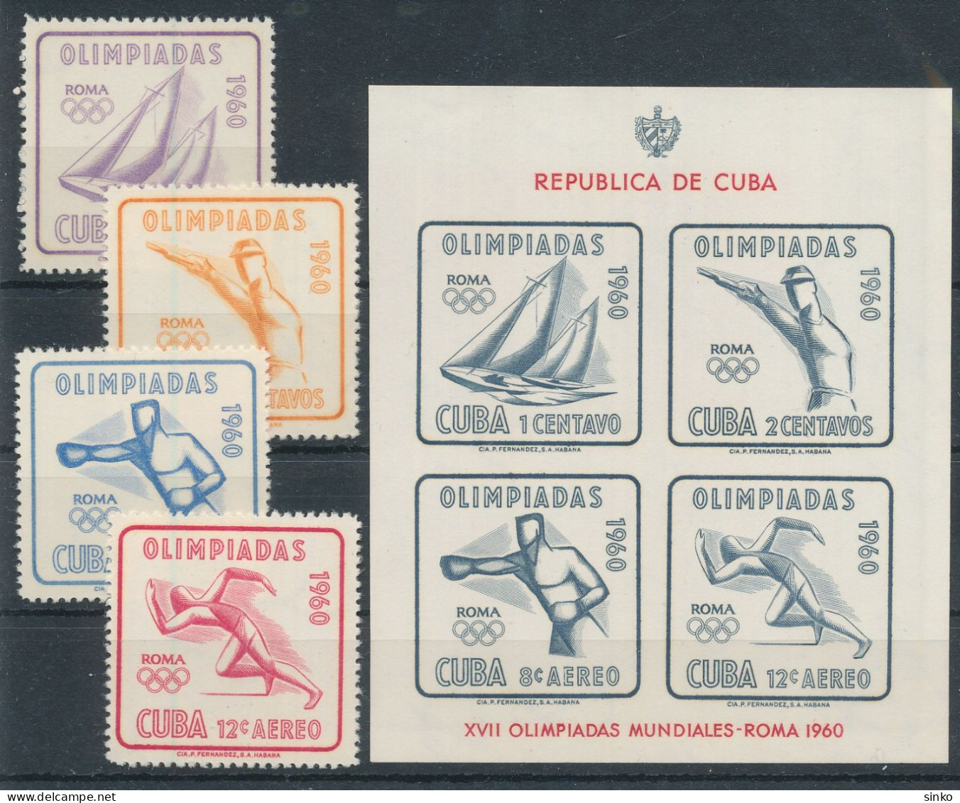 1960. Cuba - Olympics - Summer 1960: Rome