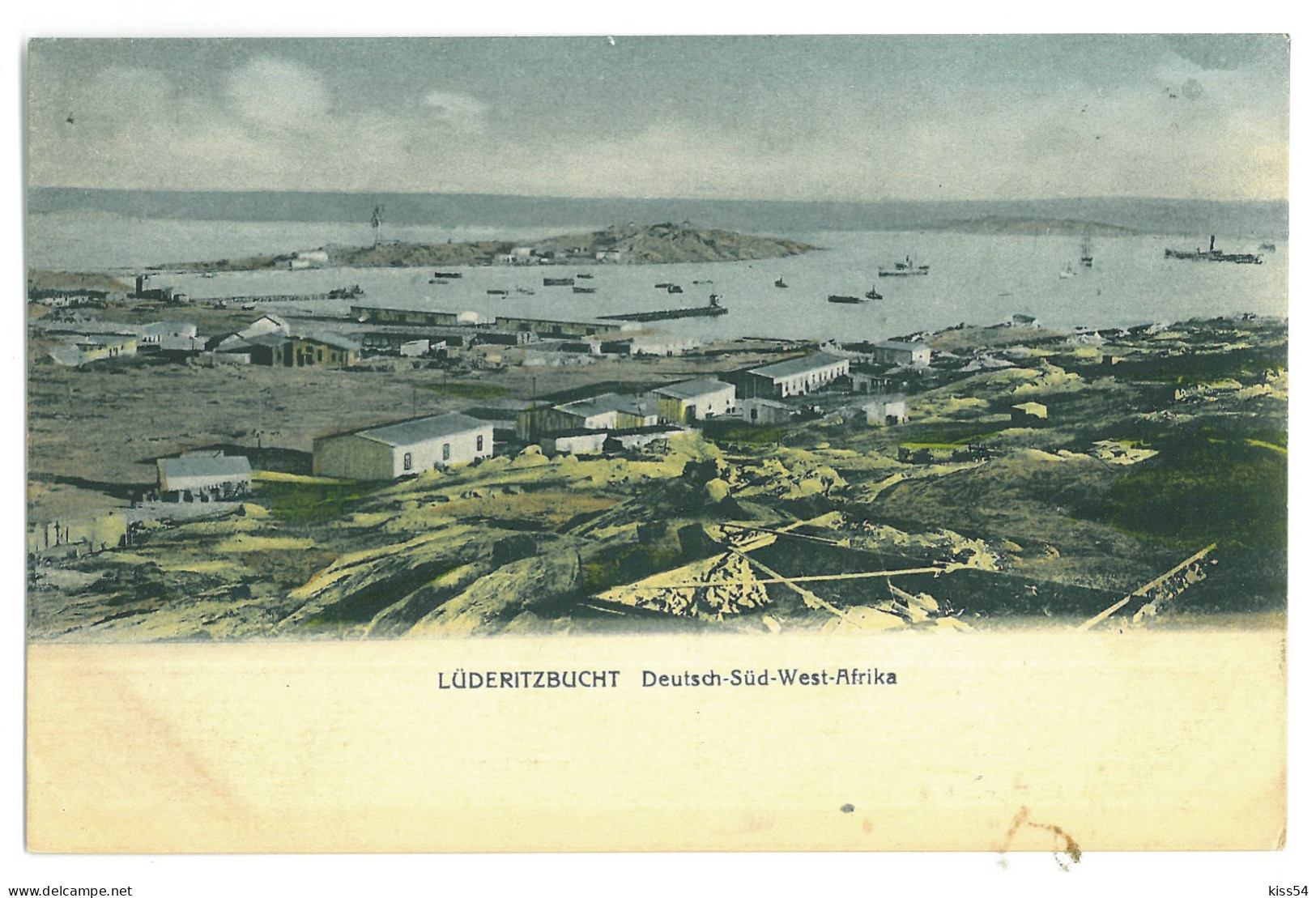 NAM 0 - 23802 LUDERITZ, Harbor, Panorama, D.S.W. Afrika, Namibia - Old Postcard - Unused - Namibie
