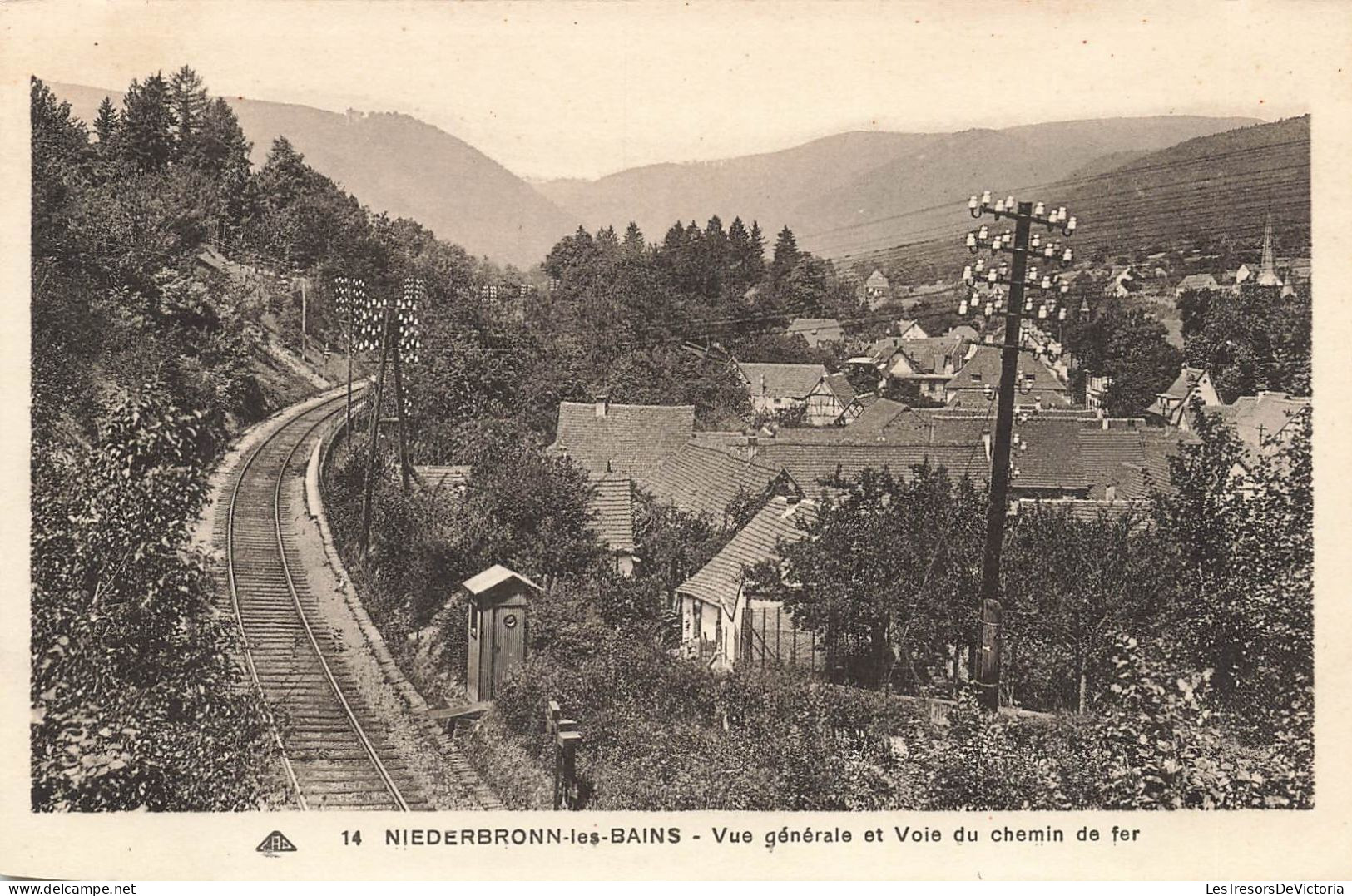 FRANCE - Niederbronn Les Bains - Vue Générale Et Voie De Fer - Carte Postale Ancienne - Niederbronn Les Bains