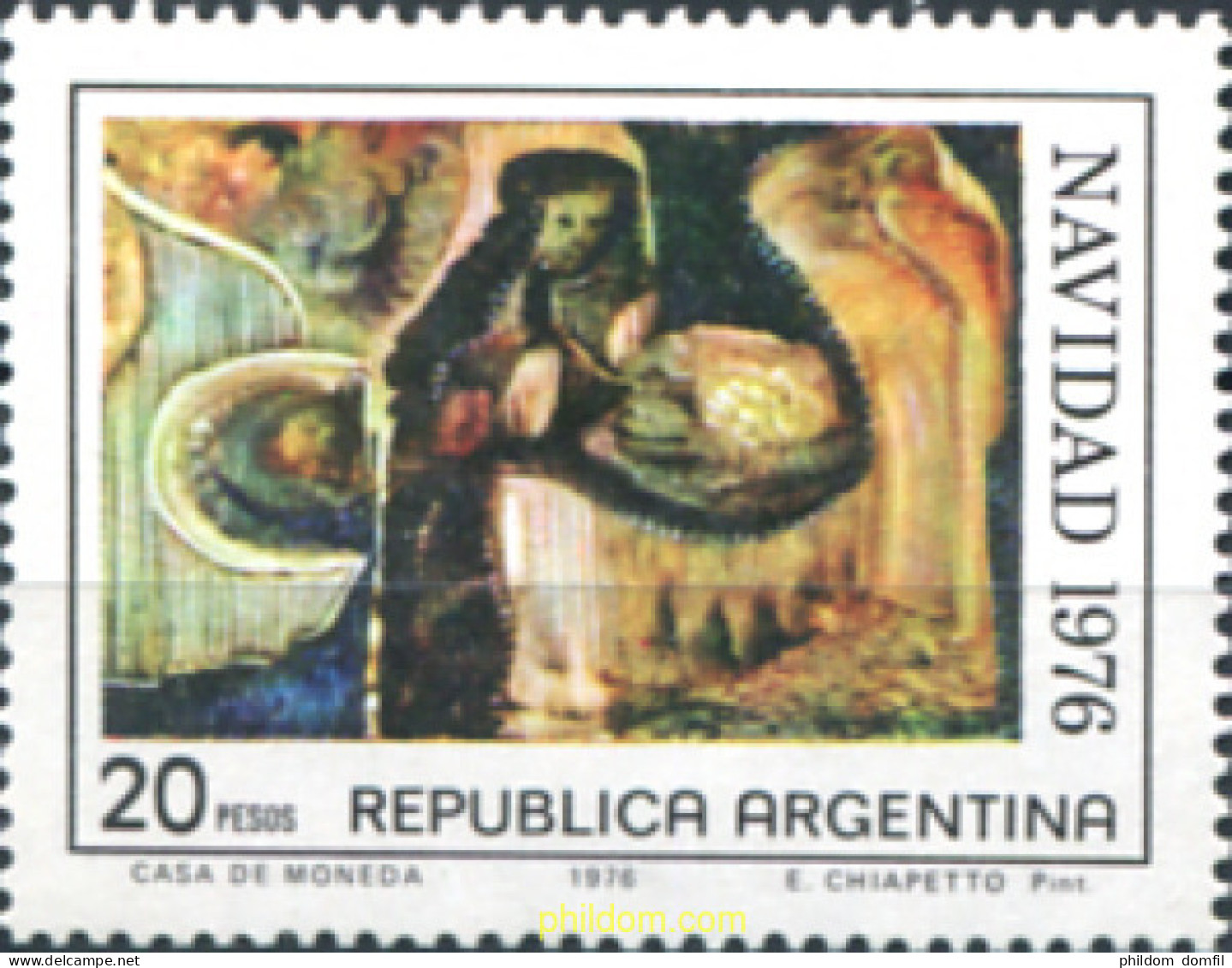 283374 MNH ARGENTINA 1976 NAVIDAD - Ongebruikt