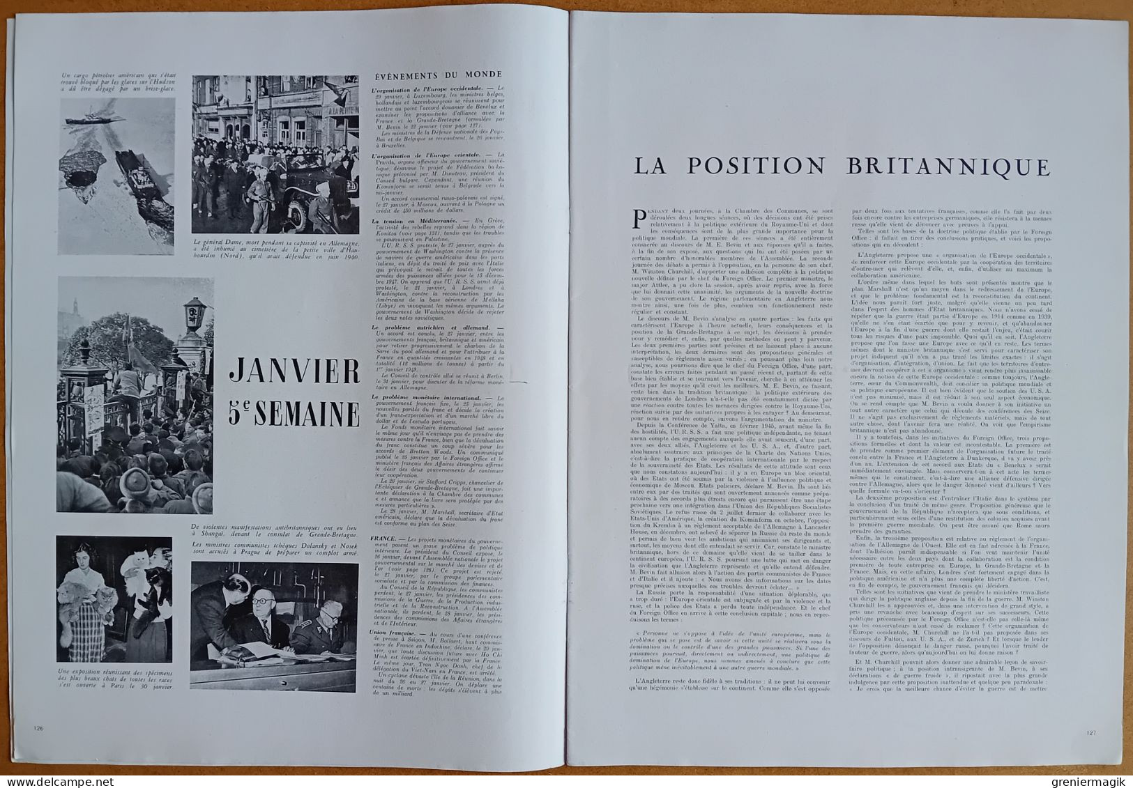 France Illustration N°123 07/02/1948 Assassinat De Gandhi/En Grèce Par L. Bodard/Génissiat/Mauritanie/Pontoise/Cerdan - General Issues