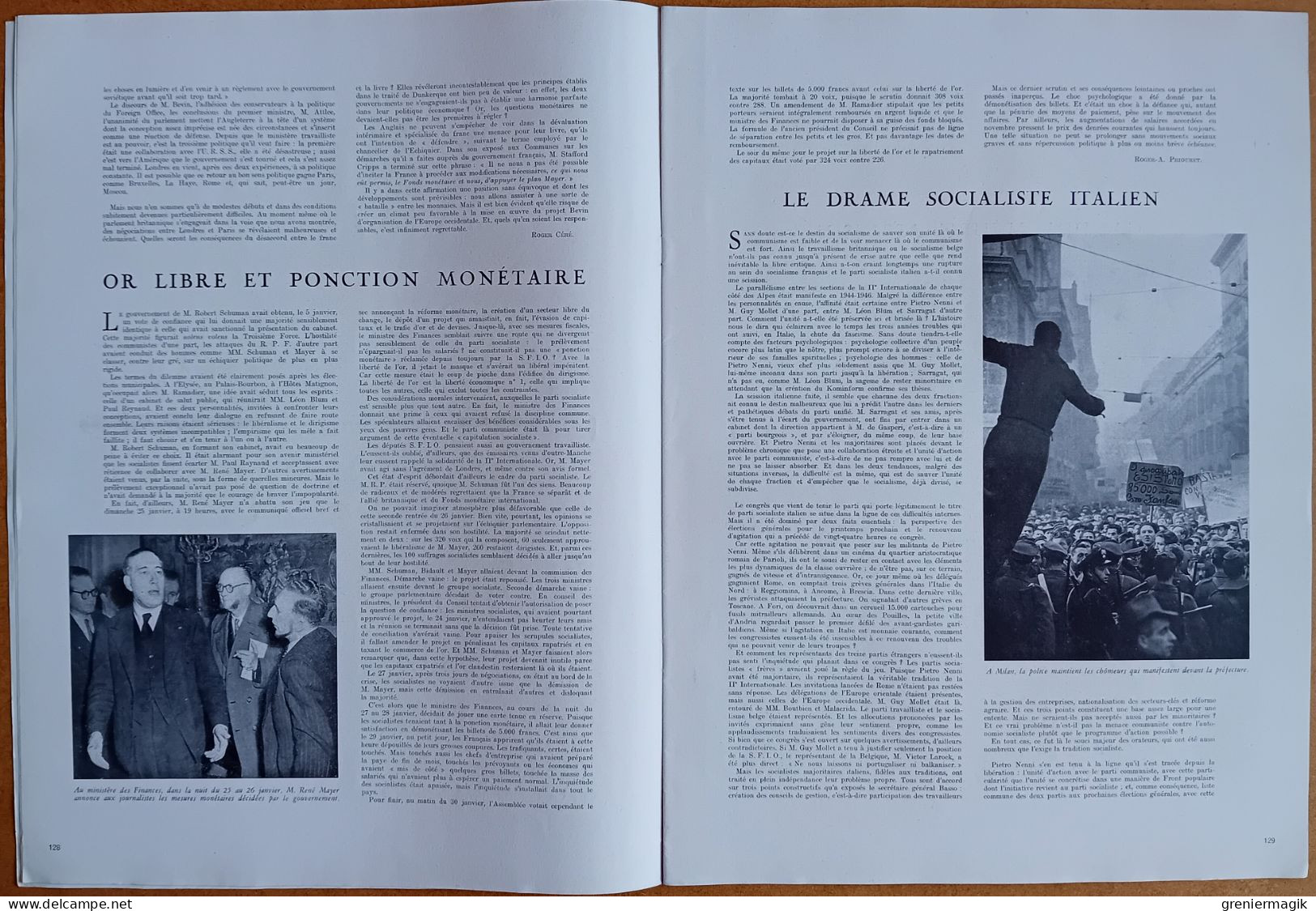 France Illustration N°123 07/02/1948 Assassinat De Gandhi/En Grèce Par L. Bodard/Génissiat/Mauritanie/Pontoise/Cerdan - Informations Générales