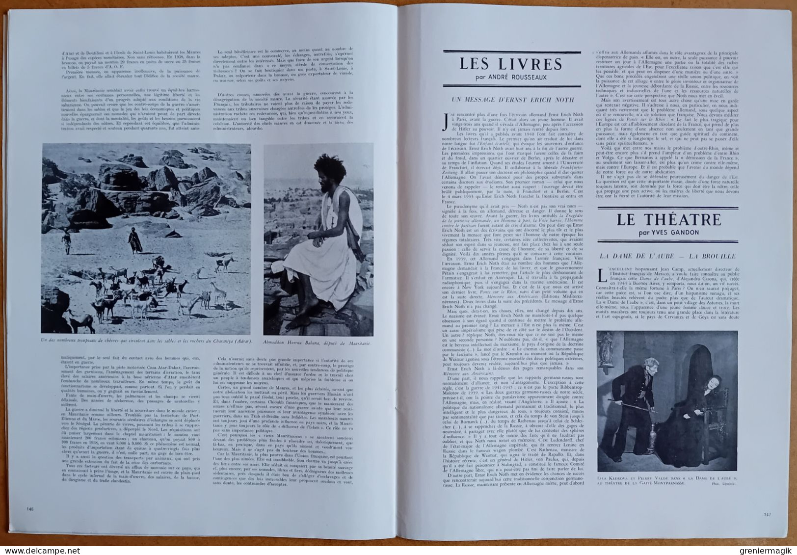 France Illustration N°123 07/02/1948 Assassinat de Gandhi/En Grèce par L. Bodard/Génissiat/Mauritanie/Pontoise/Cerdan