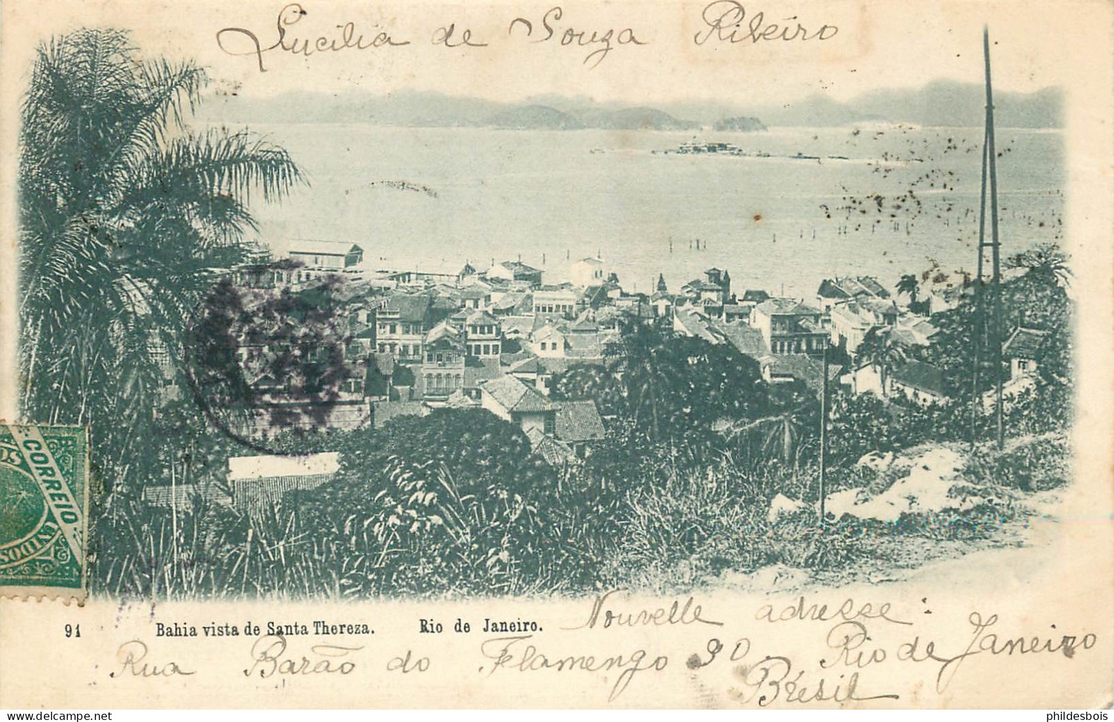 BRESIL  ROI DE JANEIRO  Bahia Vista De Santa Theresa - Rio De Janeiro