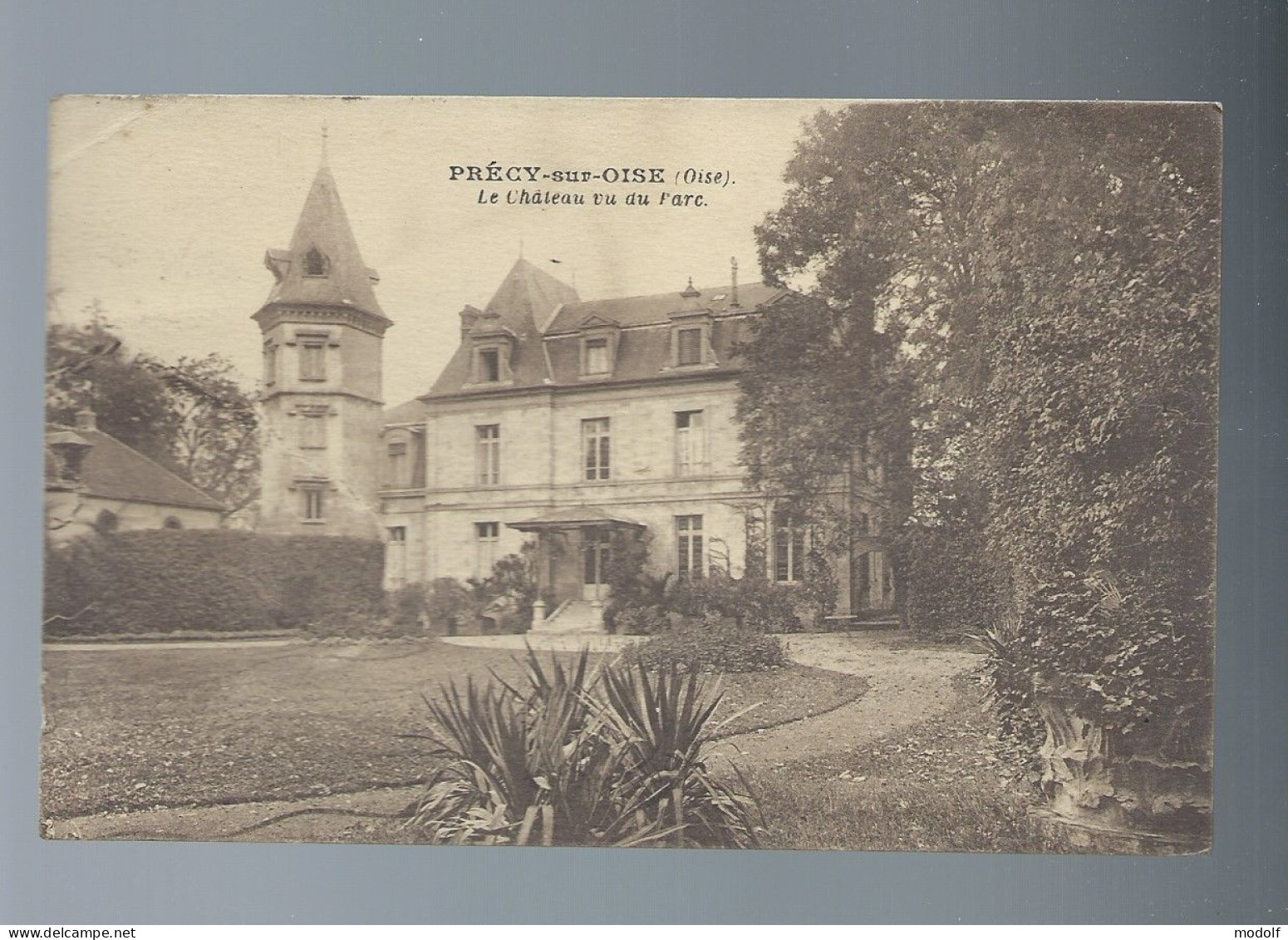 CPA - 60 - Précy-sur-Oise - Le Château Vu Du Parc - Circulée En 1930 - Précy-sur-Oise