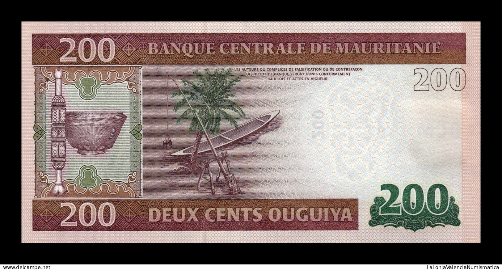 Mauritania 200 Ouguiya 2013 Pick 17 Sc Unc - Mauritanien