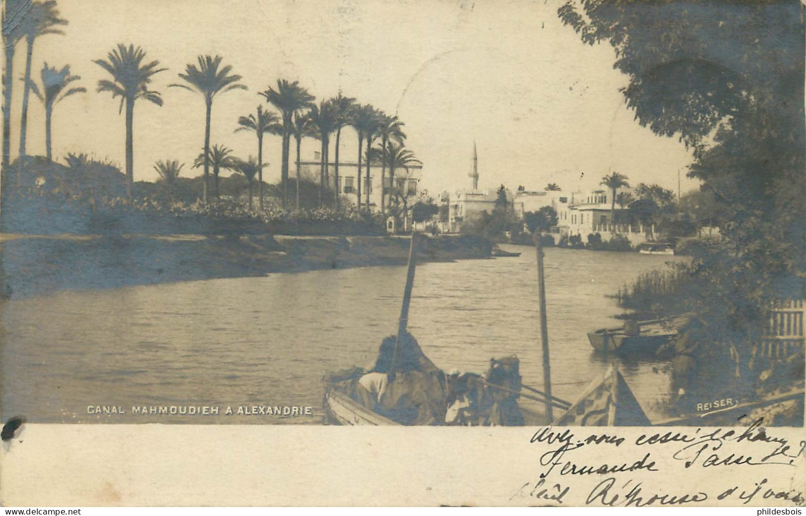 EGYPTE  ALEXANDRIE  Canal Mahmoudieh - Alexandria