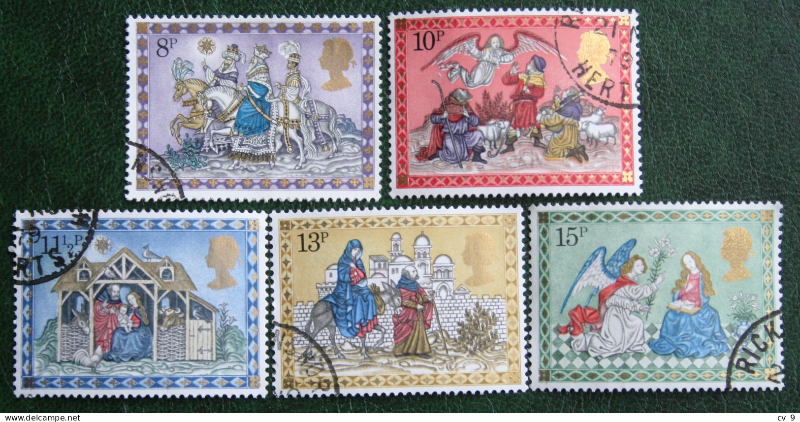 Natale Weihnachten Xmas Noel Kerst Bird (Mi 812-816 1979 Used Gebruikt Oblitere ENGLAND GRANDE-BRETAGNE GB GREAT BRITAIN - Usados