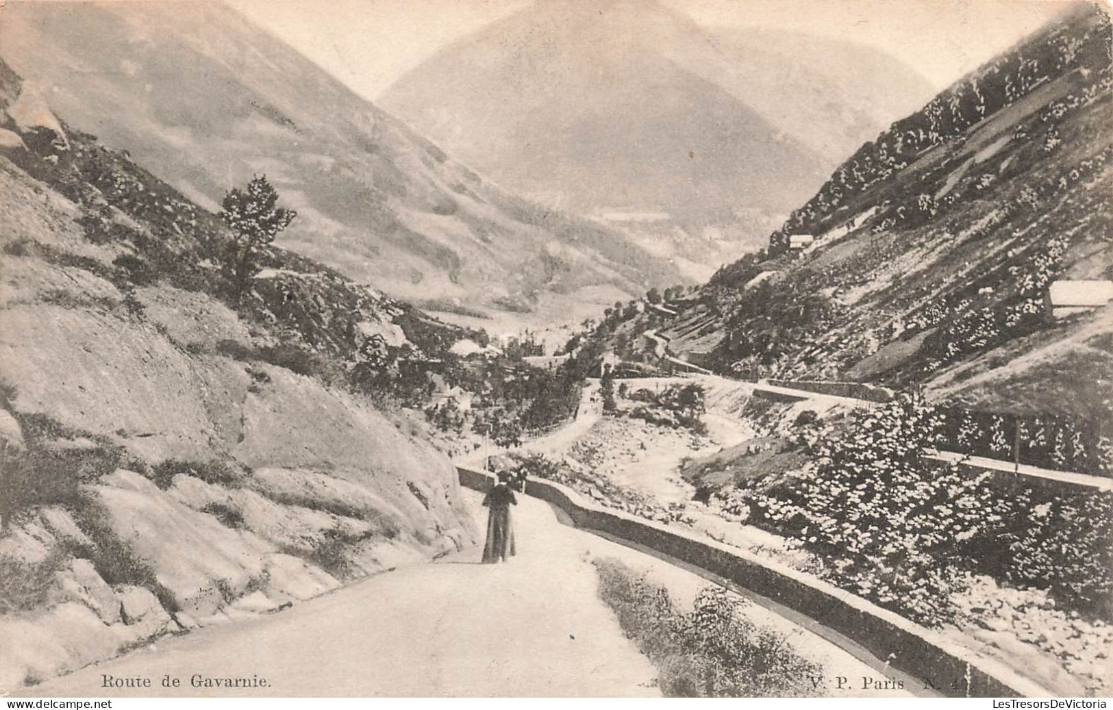 FRANCE - Gavarnie - Route De Gavarnie - Carte Postale Ancienne - Gavarnie