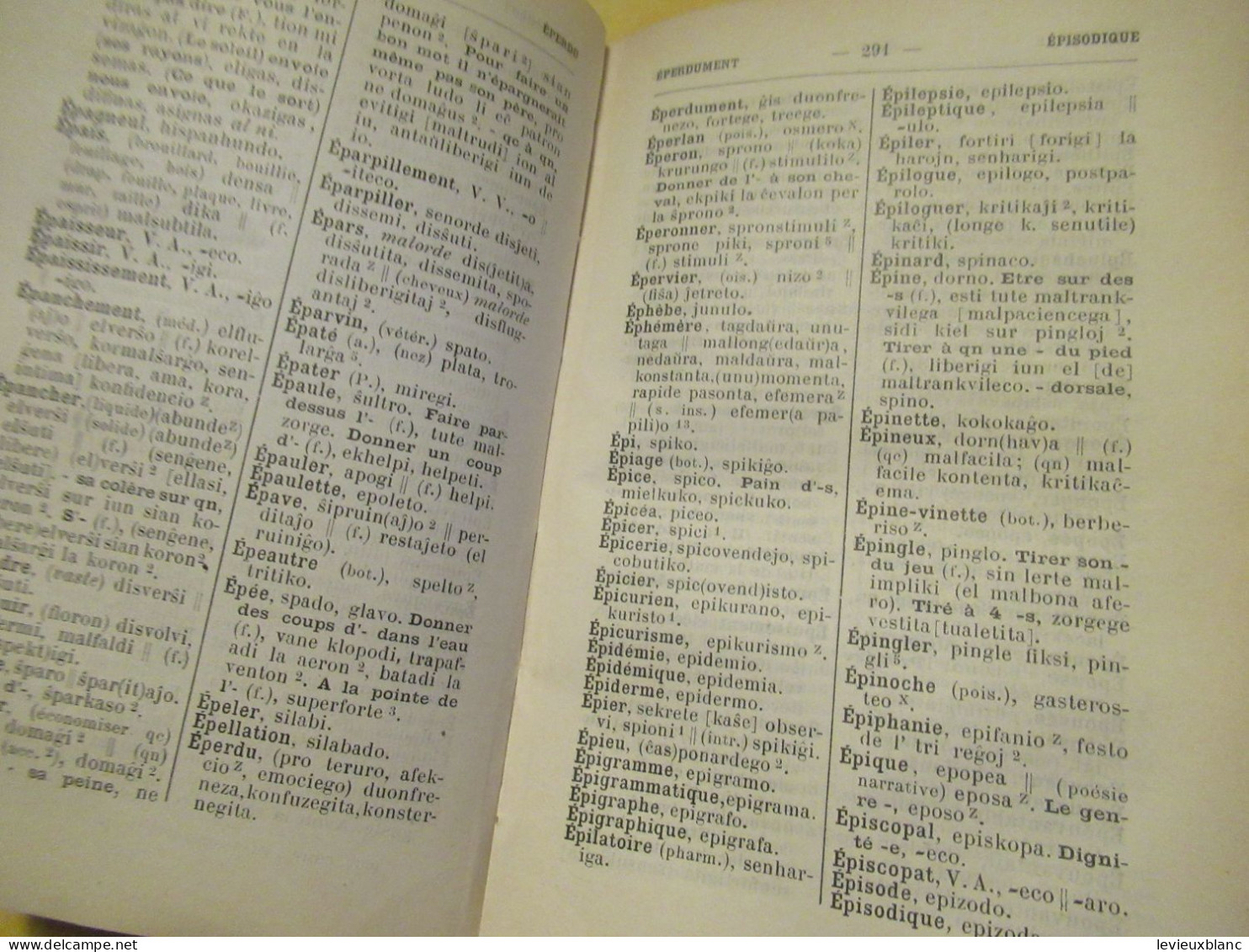 Dictionnaire Complet Français- Esperanto/ "La Revuo"/ Grosjean-Maupin/ Hachette & Cie/Paris/Brodard/1913           DIC10