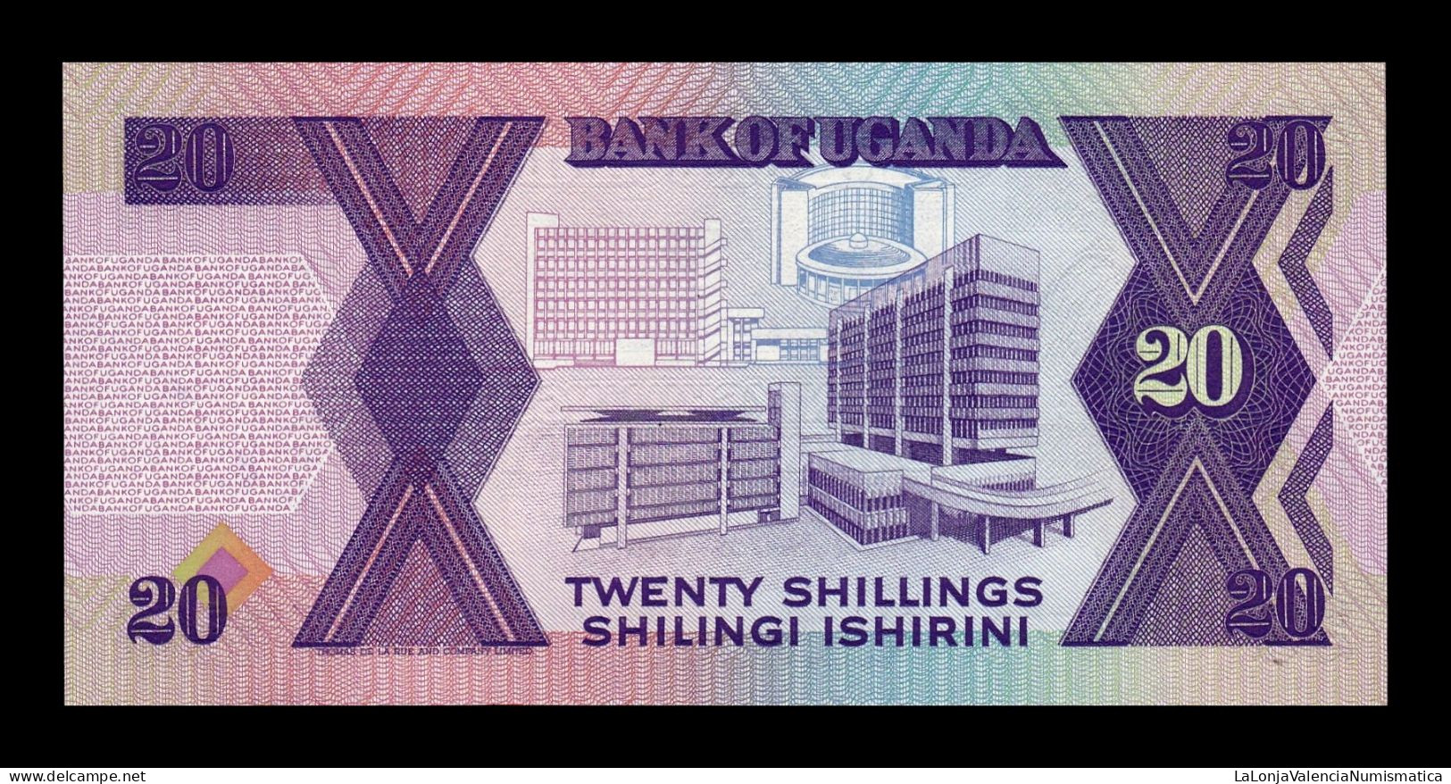 Uganda 20 Shillings 1987 Pick 29a Sc Unc - Oeganda