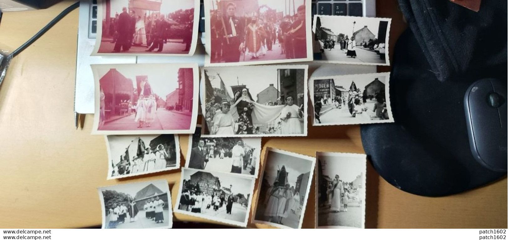 ATH IRCHONWELZ 1952 PROCESSION 12 PHOTOS 13/8 CM ET 6/8 CM A IDENTIFIER TROUVER DANS UN ALBUM DE ATH - Ath