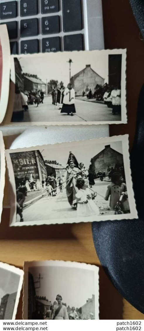 ATH IRCHONWELZ 1952 PROCESSION 12 PHOTOS 13/8 CM ET 6/8 CM A IDENTIFIER TROUVER DANS UN ALBUM DE ATH - Ath