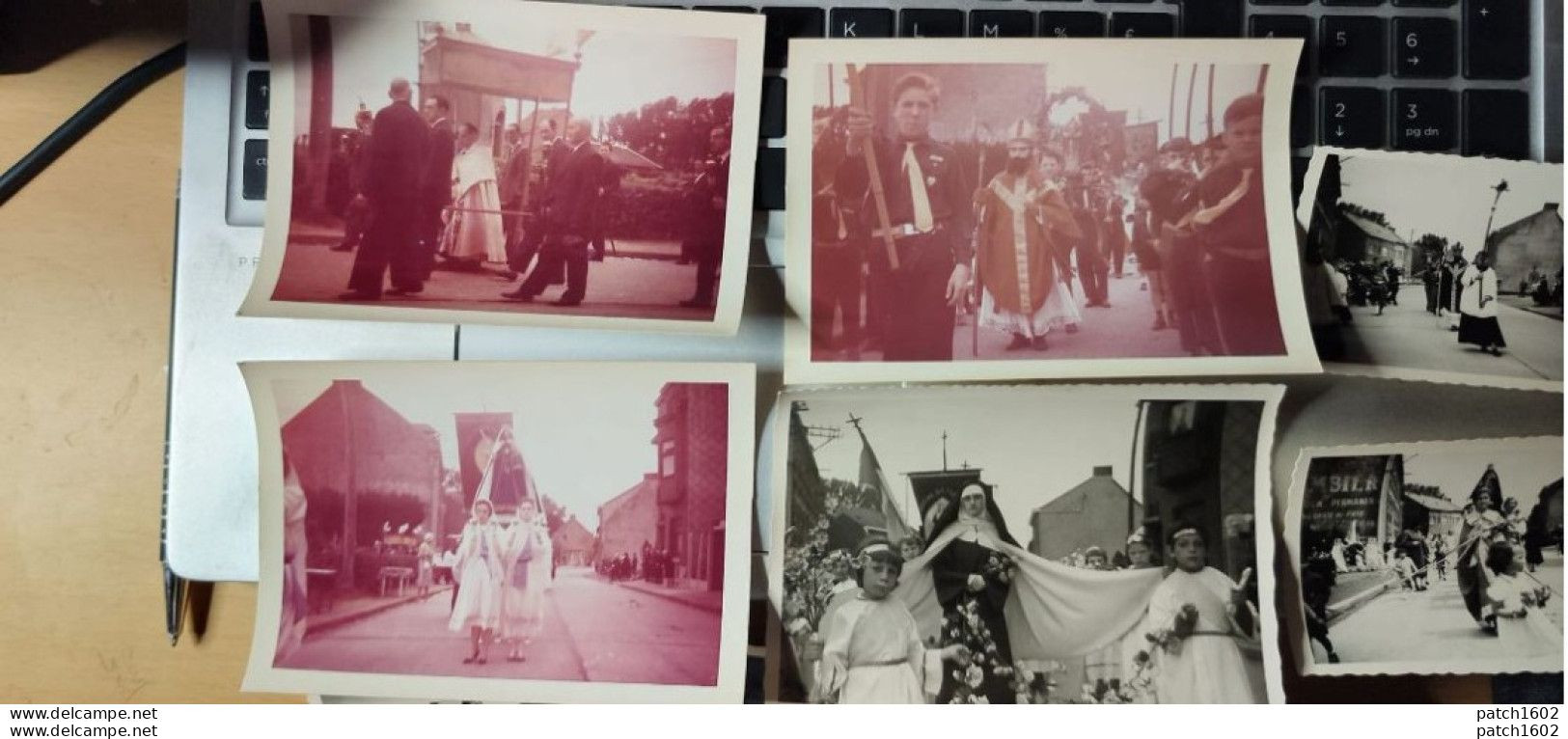 ATH IRCHONWELZ 1952 PROCESSION 12 PHOTOS 13/8 CM ET 6/8 CM A IDENTIFIER TROUVER DANS UN ALBUM DE ATH - Ath