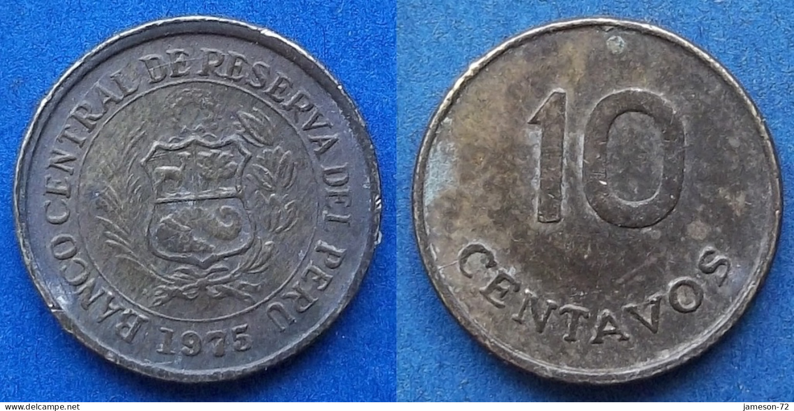 PERU - 10 Centavos 1975 KM# 263 Decimal Coinage (1893-1986) - Edelweiss Coins - Peru