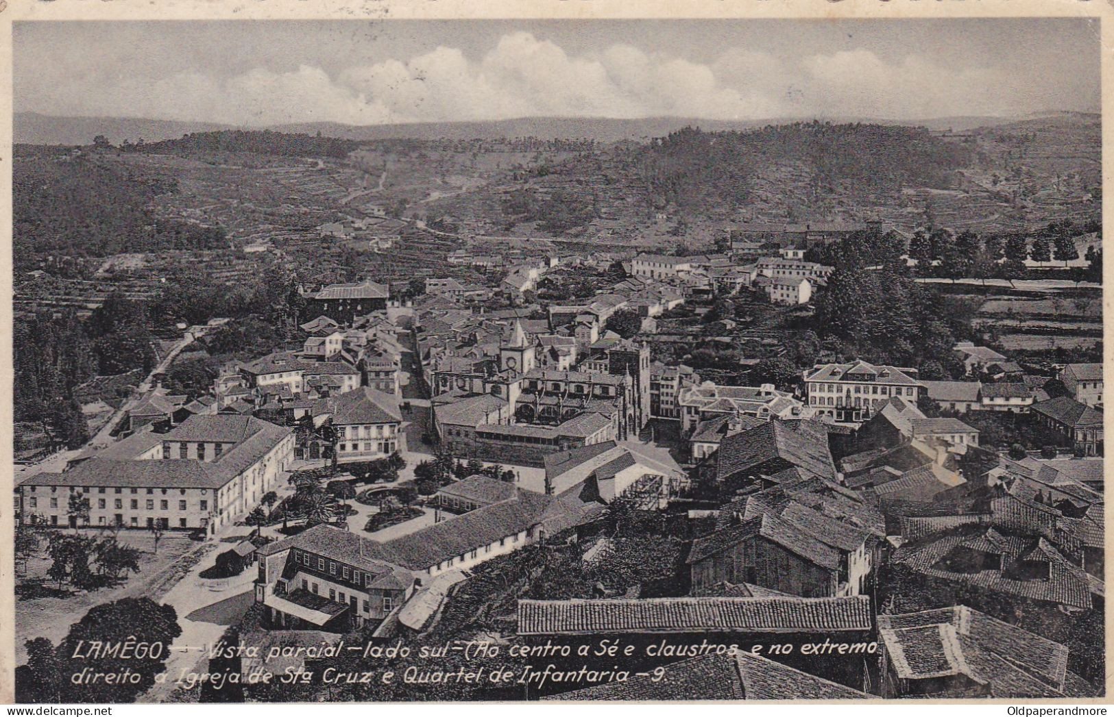 POSTCARD PORTUGAL - LAMEGO . VISTA PARCIAL LADO SUL - Viseu