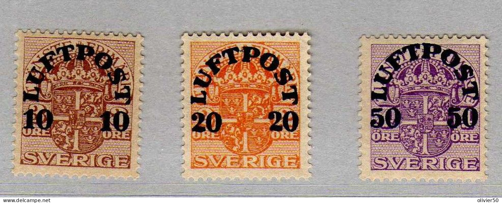 Suede - (1920) - P A Timbres De Service Surcharges - Neufs** - MNH - Nuevos